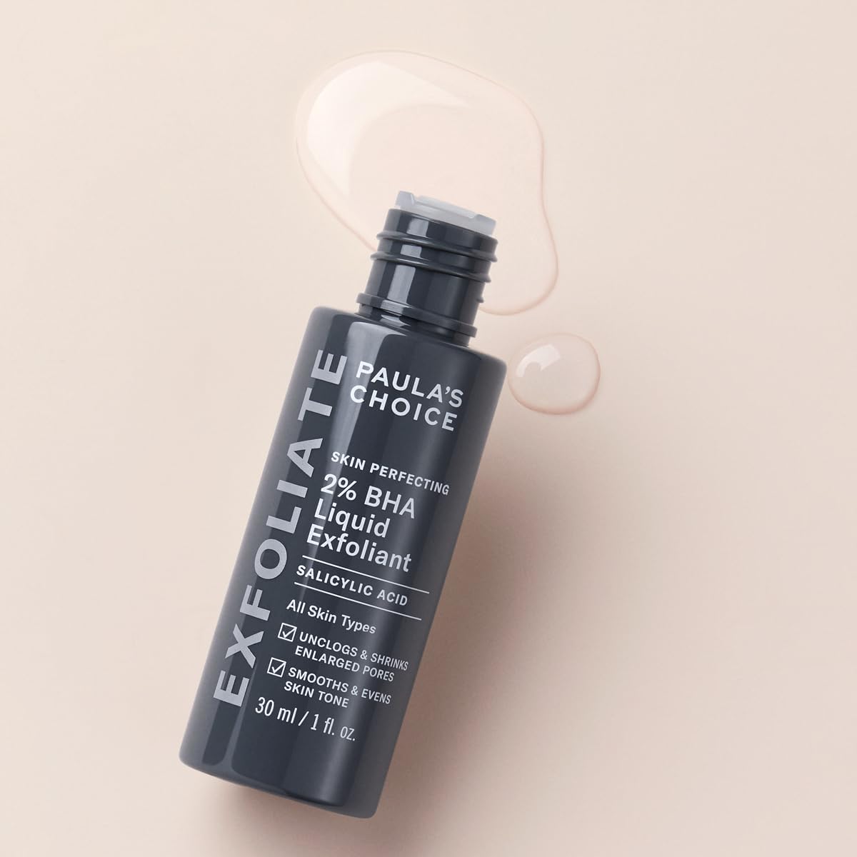 Paula's Choice SKIN PERFECTING 2% BHA Liquid Exfoliant - Face Exfoliating Peel Fights Blackheads & Enlarged Pores - for a Healthy Glow - with Salicylic Acid - Combination & Oily Skin - 30 ml Paula's