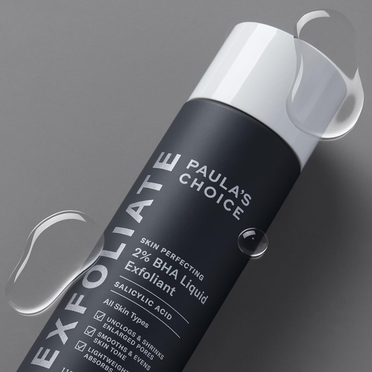 Paula's Choice SKIN PERFECTING 2% BHA Liquid Exfoliant - Face Exfoliating Peel Fights Blackheads & Enlarged Pores - for a Healthy Glow - with Salicylic Acid - Combination & Oily Skin - 118 ml Paula's