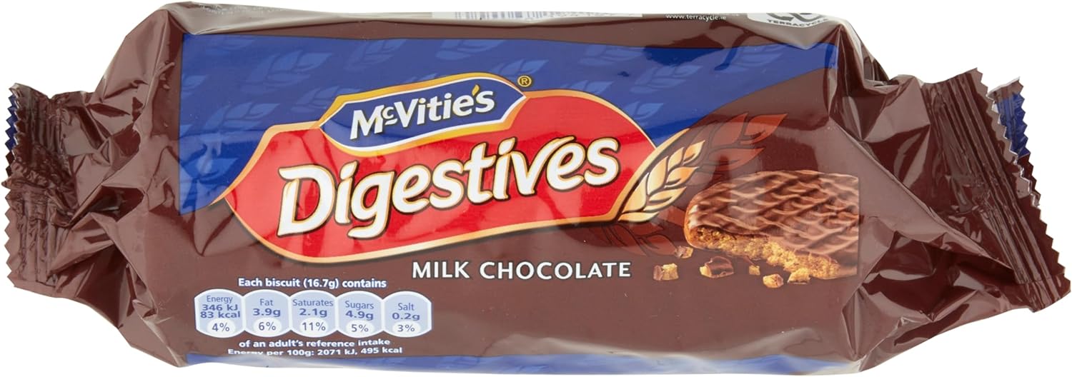 McVitie's Digestive Milk Chocolate Biscuits - 266 g (Pack of 1) NORSONS