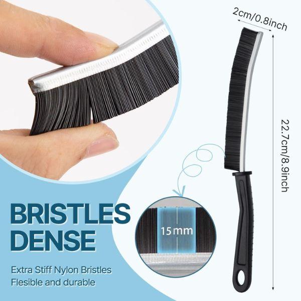 Multi-Purpose Crevice Brush for Narrow Gaps – Deep Cleaning for Windows, Tracks, and Kitchen Corners crevice brush Plastic Tool