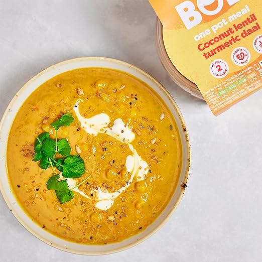 BOL Coconut Turmeric Daal One Pot Meal - Gluten-Free, Dairy-Free, Soy-Free, Vegan, 450g BOL