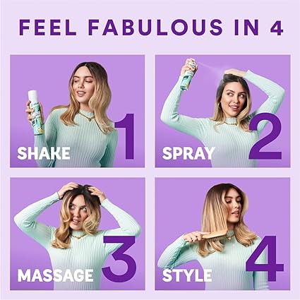 Batiste Dry Shampoo in Blush 200ml, Floral & flirty Fragrance, No Rinse Spray to Refresh Hair in Between Washes Batiste