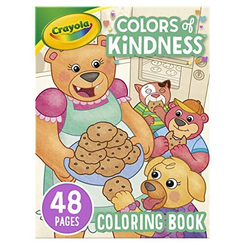 Colours of Kindness Colouring Book (48 Pages) - Colours and Images That Represent Good Feelings | Ideal for Kids Aged 3+ Crayola
