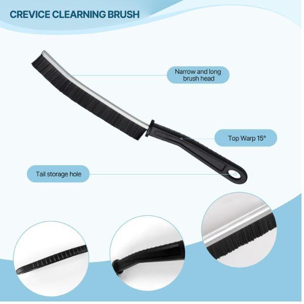 Multi-Purpose Crevice Brush for Narrow Gaps – Deep Cleaning for Windows, Tracks, and Kitchen Corners crevice brush Plastic Tool