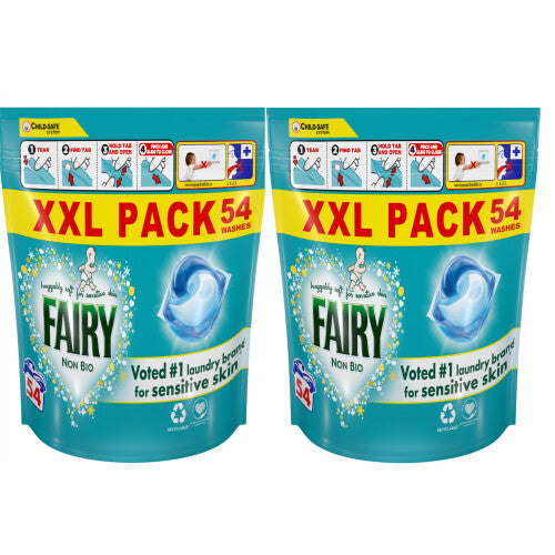 Fairy Non Bio Pods Sensitive Skin (108 Washes, 54 x 2) Fairy