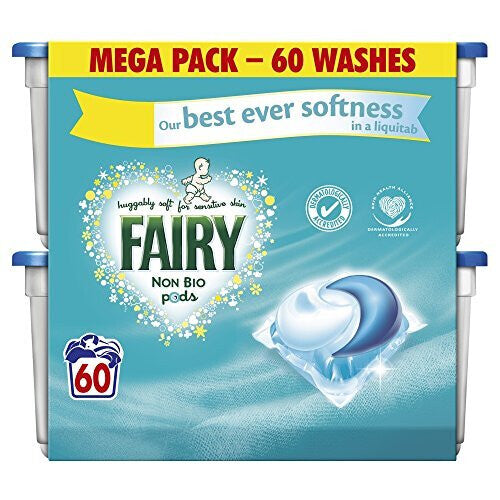 Fairy Non Bio Pods Washing Capsules 60 Washes Fairy