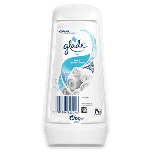 Glade Clean Linen Gel Air Freshener - Home Office Any Room Fragrance Glade