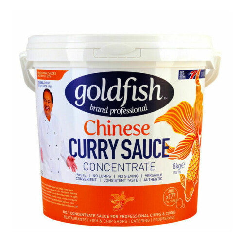 Goldfish Chinese Curry Sauce Paste Concentrate Easy Mix 8 Kg Tub Goldfish