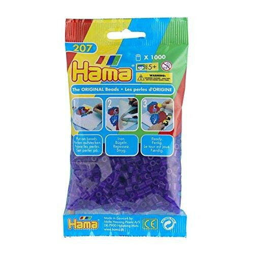 Hama 207-24 1000 transparent purple beads Hama Beads
