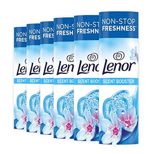 Lenor Laundry Perfume In-Wash Scent Booster Beads 245g, Spring Awakening, Non-Stop Freshness Up To 12 Weeks In Storage x6 Lenor