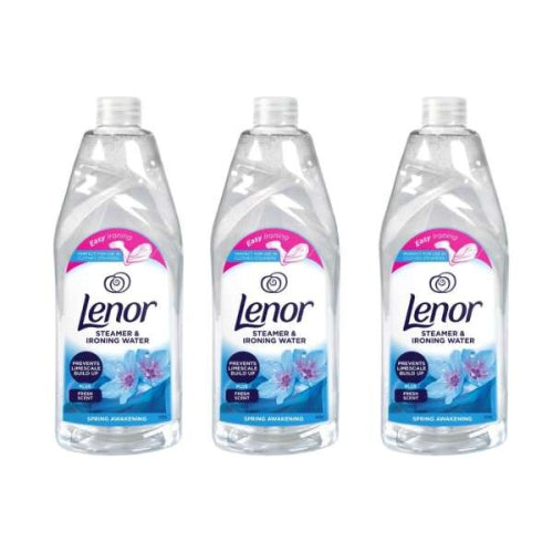 Lenor Steamer & Ironing Water Spring Awakening 1 Litre (Pack of 3) Lenor