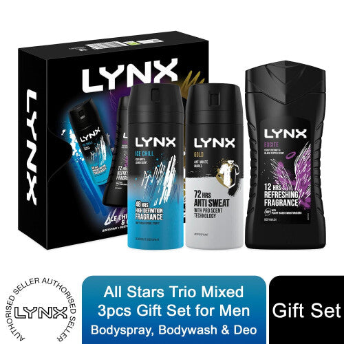 Lynx Men Bodyspray, Bodywash & APA Deo Gift Set Lynx