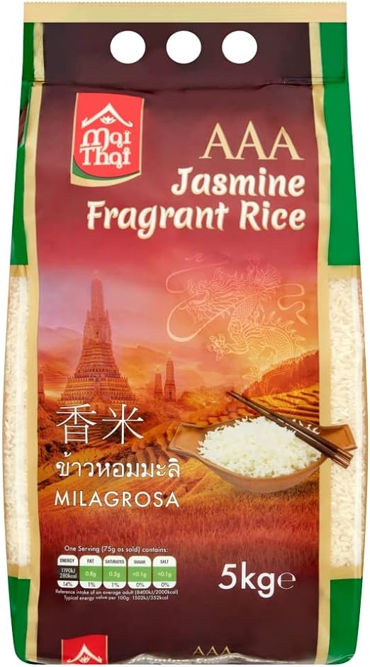 Mai Thai AAA Jasmine Rice, (Pack of 1), 5kg Mai Thai