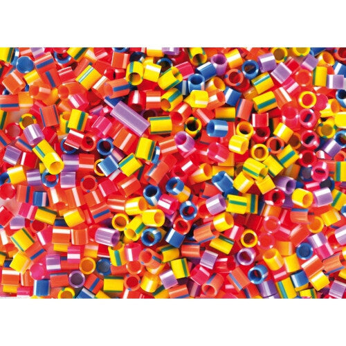 Pbx2470723 - Playbox - Plastic Beads (striped Tubes) - 1000 Pcs Playbox
