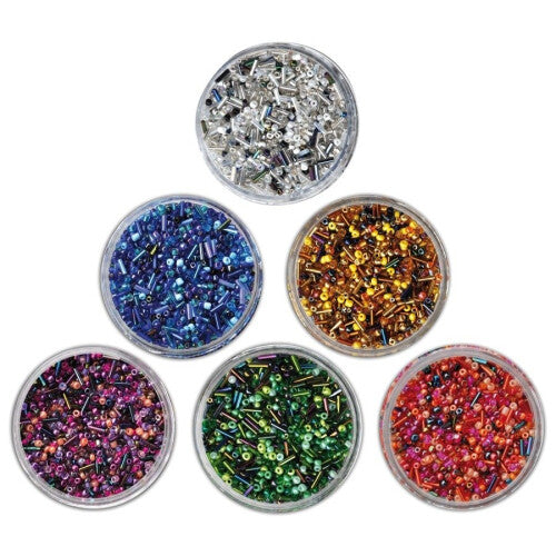 Pbx2470742 - Playbox - Glass Beads (sticks) Gold Mix - 190g Playbox