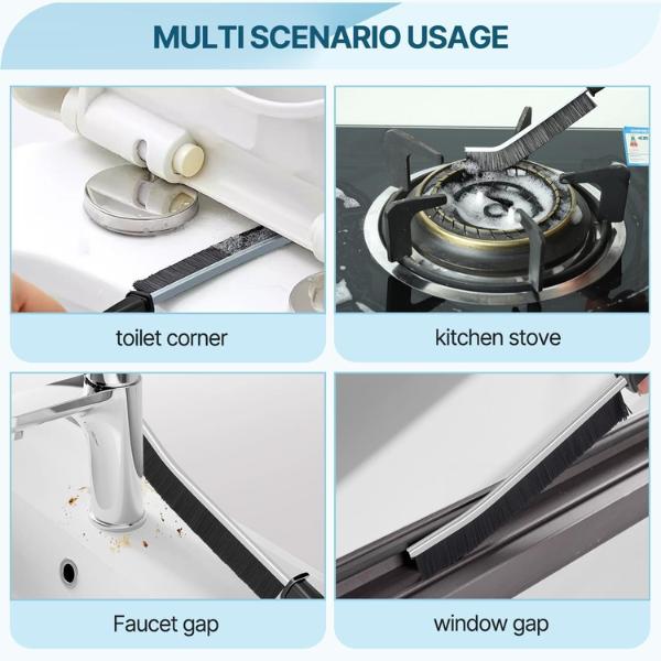 Multi-Purpose Crevice Brush for Narrow Gaps – Deep Cleaning for Windows, Tracks, and Kitchen Corners crevice brush Plastic Tool