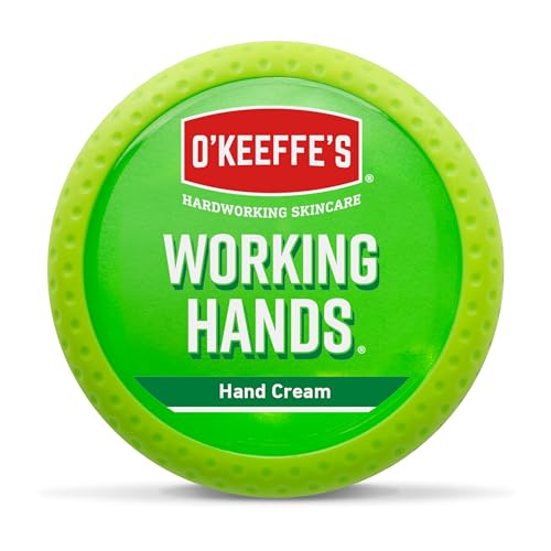 O’Keeffe’s Working Hands, 96g Jar - Hand Cream for Extremely Dry, Cracked Hands | Instantly Boosts Moisture Levels, Creates a Protective Layer & Prevents Moisture Loss O'Keeffe's