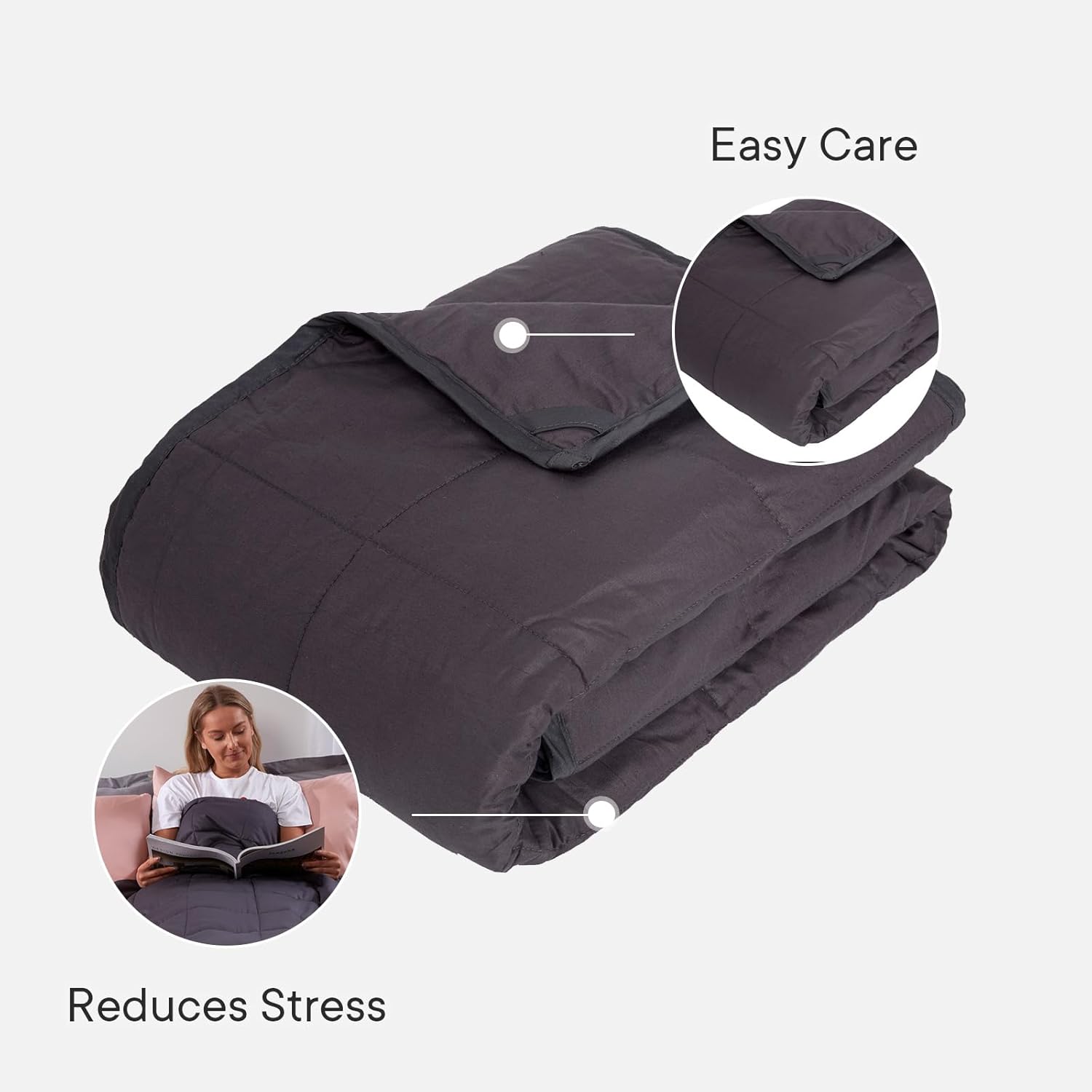 Weighted Blanket 6kg for Children Kids Teenagers Adults Sleep Double - 50" x 70" 13.2lb - Weighted Blanket Kids for Bed, Sofa, Couch, Chair - Warm Blanket