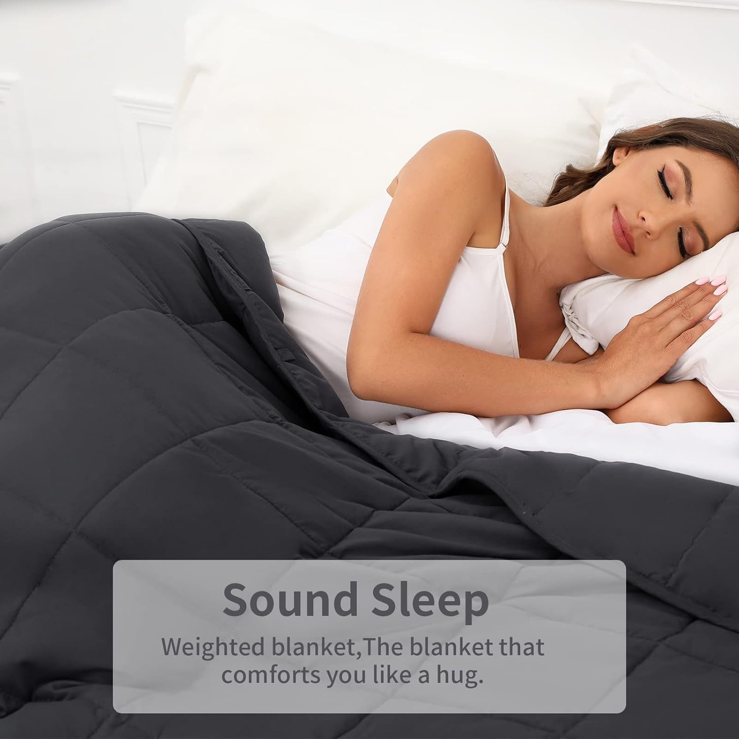 Weighted Blanket 20lbs King Size Dark Grey 88"x104" Weighted Blankets for Adults Heavy Blanket are Comfortable and Cozy