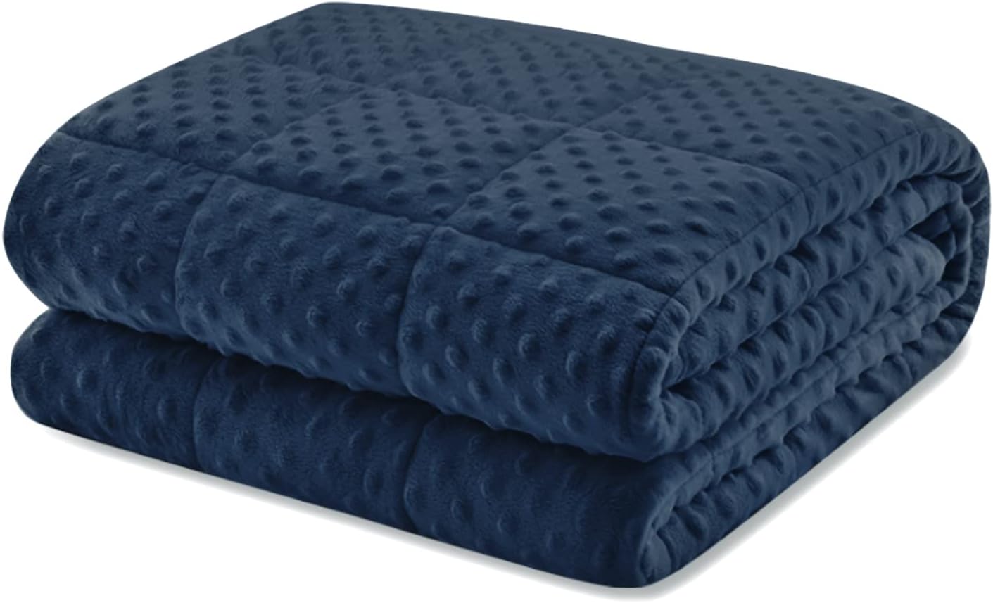 Weighted Blanket Twin 12lbs for Adult(48"×72",Gray) Breathable Soft Minky Weighted Throw Blanket for All Season,Heavy Blanket with Premium Glass Beads