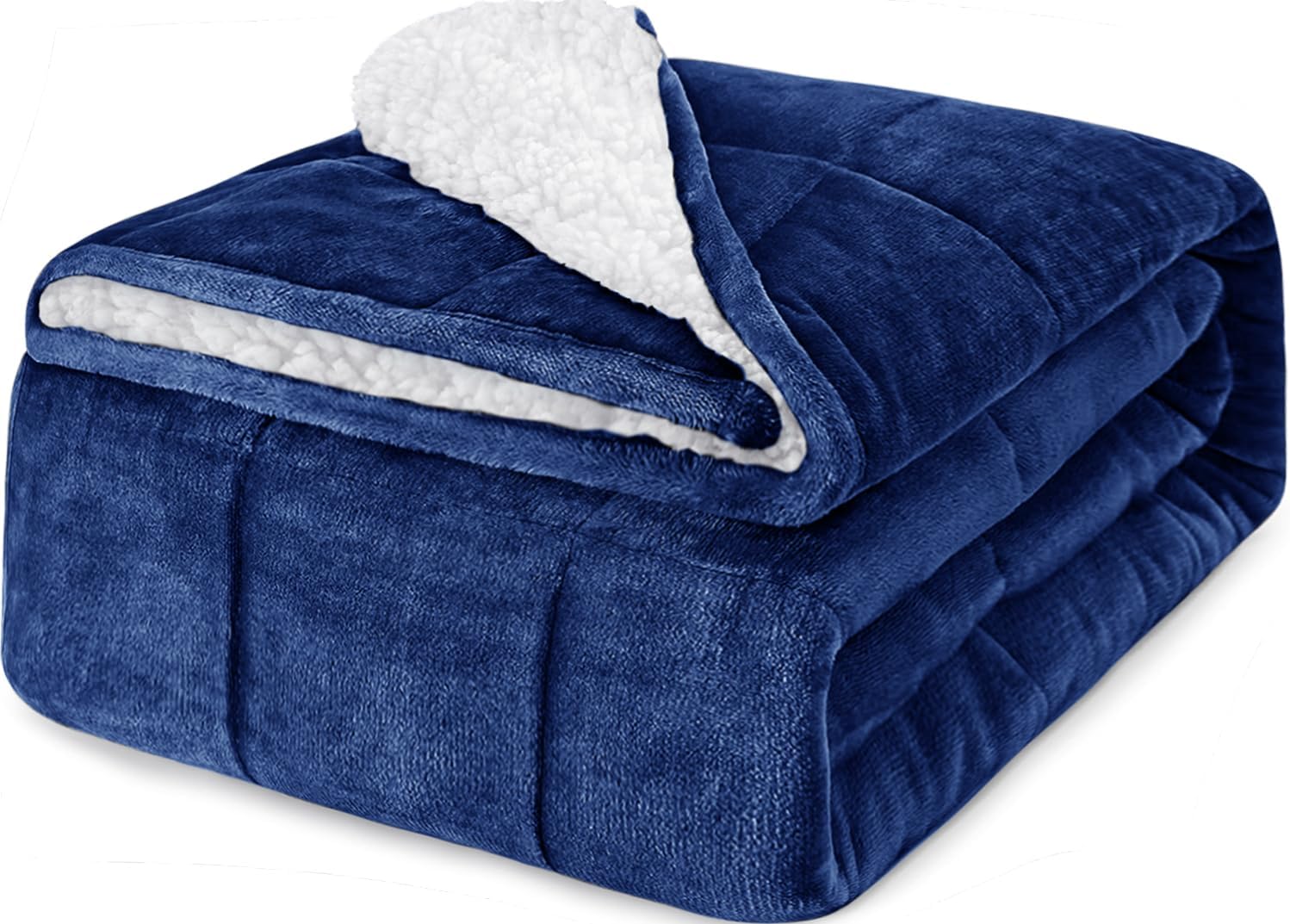 CYMULA Weighted Lap Blanket for Adults, Weighted Lap Pad Blanket for All Seasons (29" x 24" 7lbs, Purple) Travel Office Nap, Small Weighted Blanket for Sleeping
