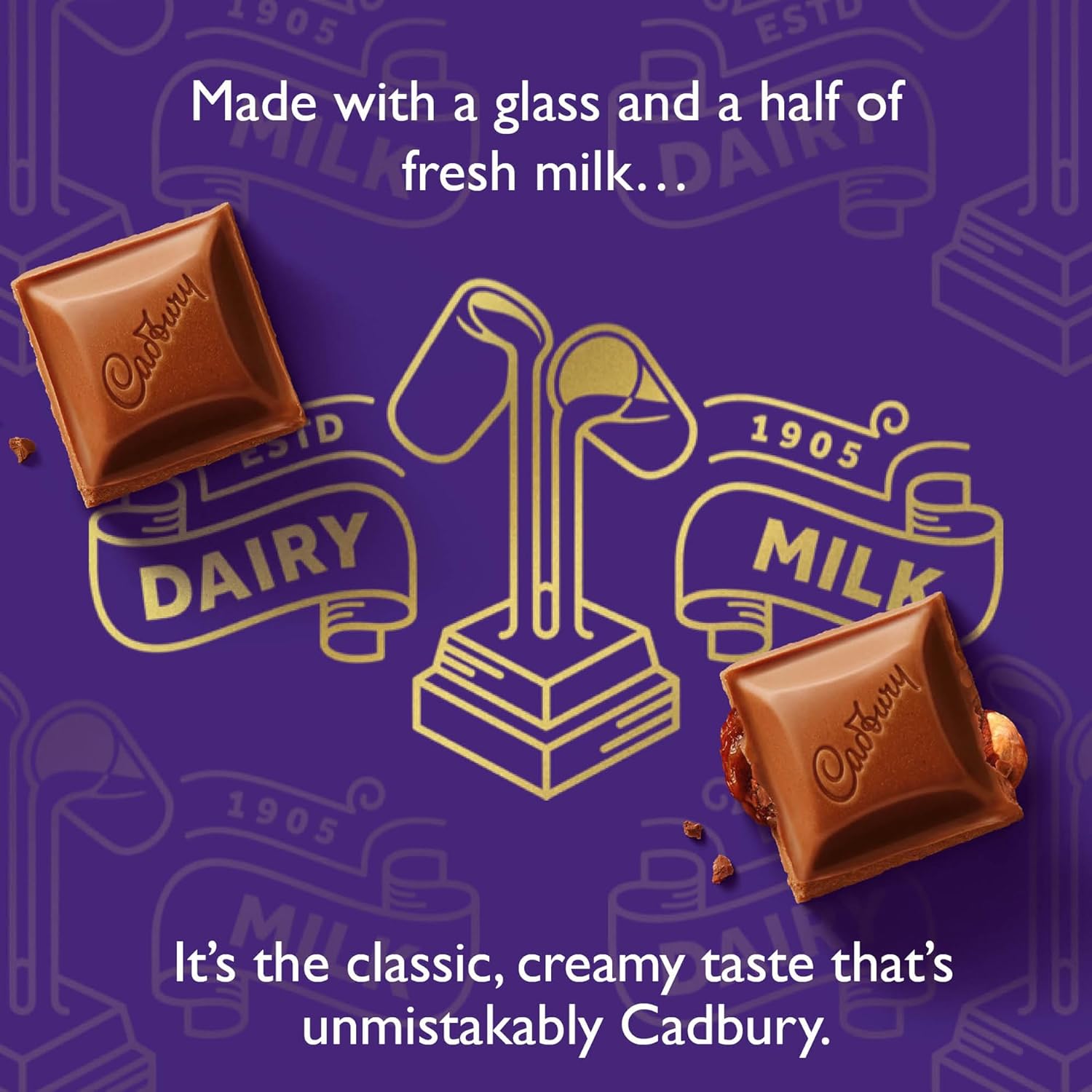 Cadbury Wispa Gold Chocolate Bar, Textured Milk Chocolate with Soft Caramel Centre, 48g (PACK OF 48) Cadbury