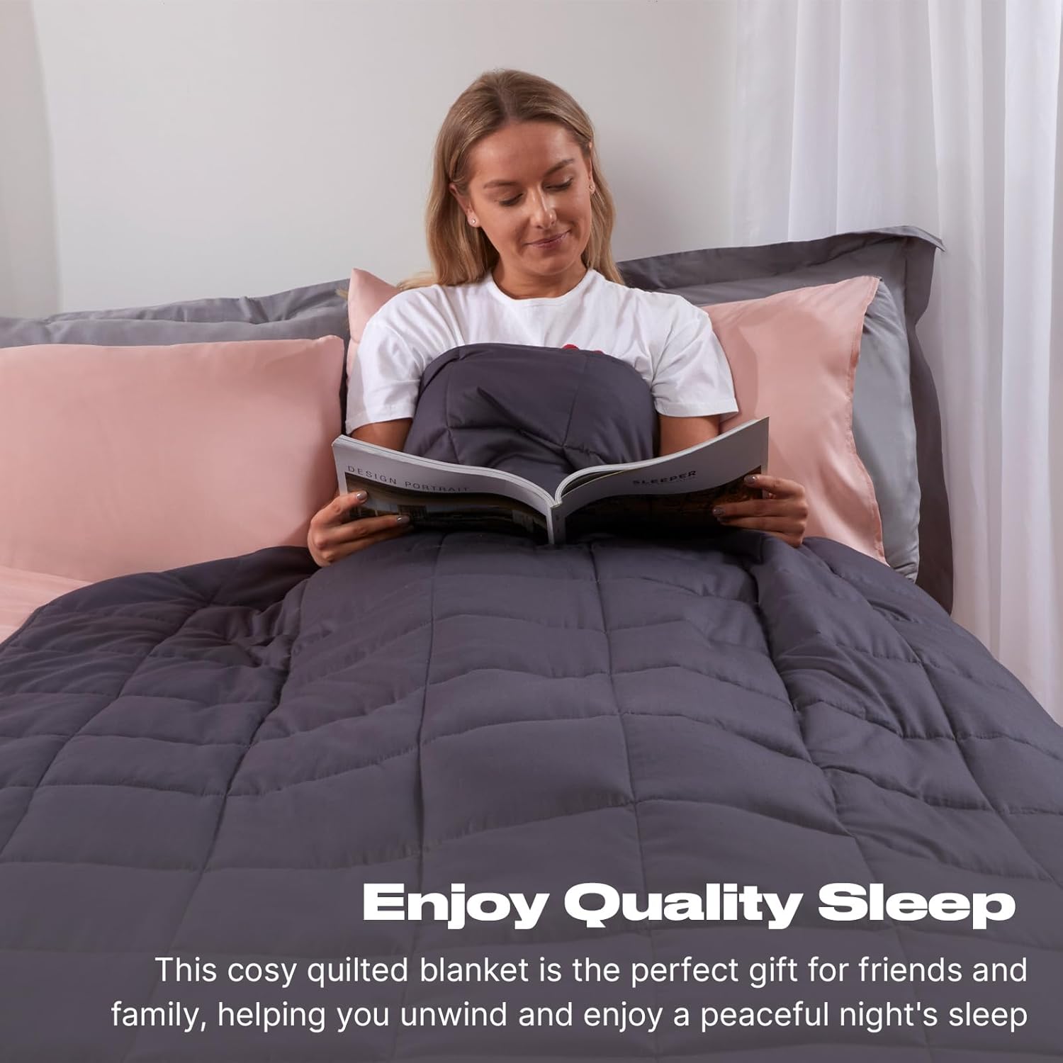 Weighted Blanket 6kg for Children Kids Teenagers Adults Sleep Double - 50" x 70" 13.2lb - Weighted Blanket Kids for Bed, Sofa, Couch, Chair - Warm Blanket