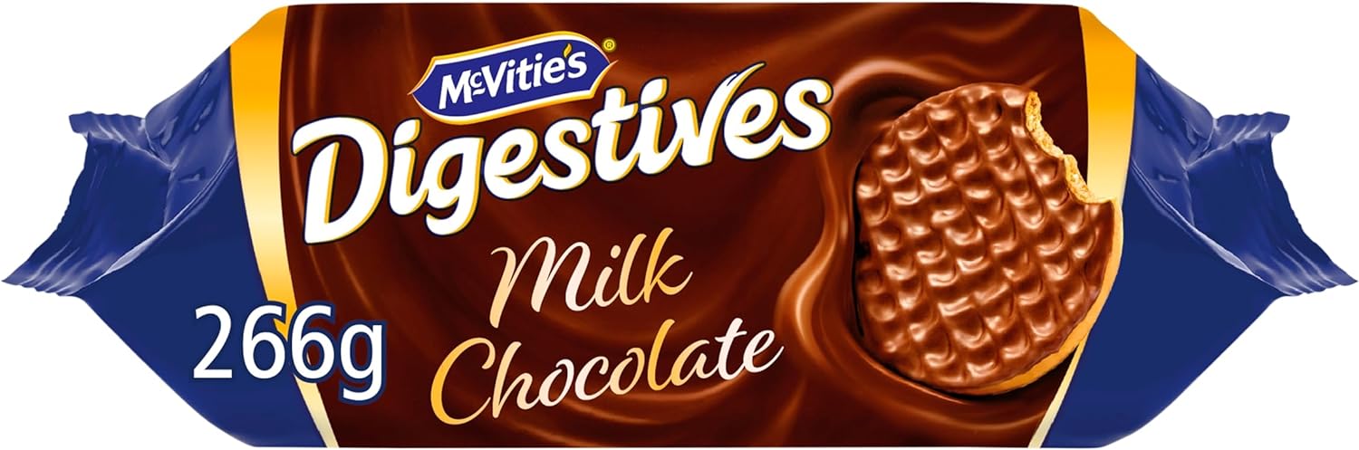 McVitie's Digestive Milk Chocolate Biscuits - 266 g (Pack of 1) NORSONS