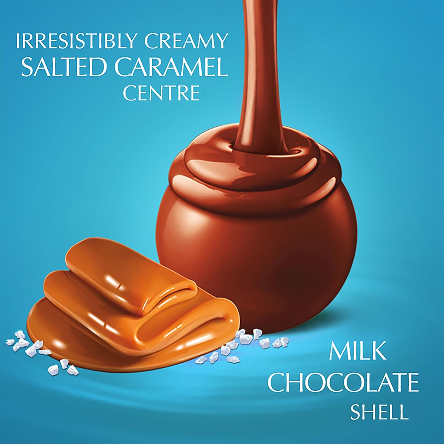 Lindt Lindor Salted Caramel Milk Chocolate Truffles Box - Approx 16 balls, 200g - Chocolate Truffles with a Smooth Melting Filling - Gift Present - Birthday, Celebrations, Congratulations Lindt