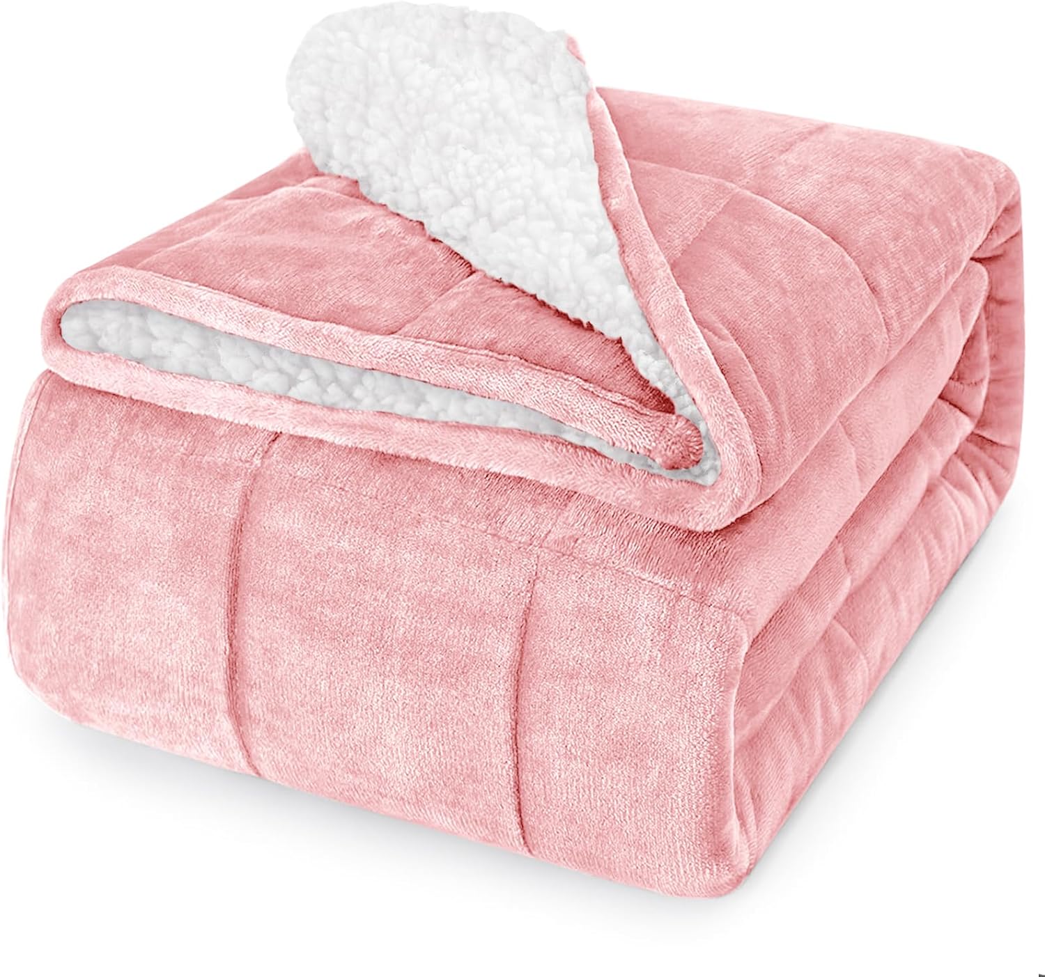 CYMULA Weighted Lap Blanket for Adults, Weighted Lap Pad Blanket for All Seasons (29" x 24" 7lbs, Purple) Travel Office Nap, Small Weighted Blanket for Sleeping