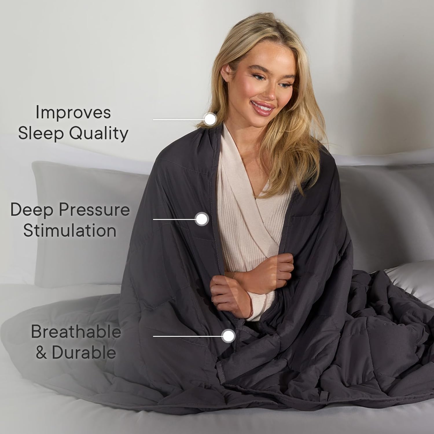 Weighted Blanket 6kg for Children Kids Teenagers Adults Sleep Double - 50" x 70" 13.2lb - Weighted Blanket Kids for Bed, Sofa, Couch, Chair - Warm Blanket