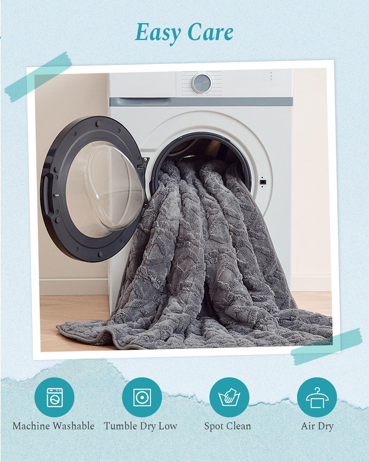 Topblan Weighted Blanket Queen Size 15lbs, Adult Weighted Blankets with Cozy Warm Sherpa for Sleeping and Calming, Jacquard Heavy Blanket for Couch Bed, Grey, 60 x 80 inches