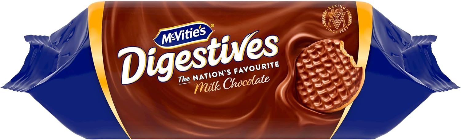 McVitie's Digestive Milk Chocolate Biscuits - 266 g (Pack of 1) NORSONS