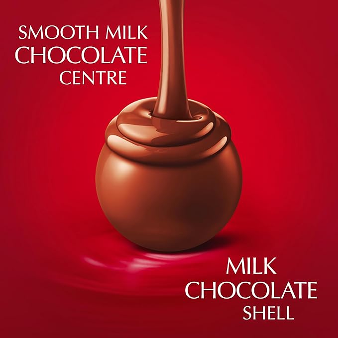 Lindt Lindor Milk Chocolate Truffles Box - Approx 16 balls, 200g - Chocolate Truffles with a Smooth Melting Filling - Gift Present - Birthday, Celebrations, Congratulations, Lindt