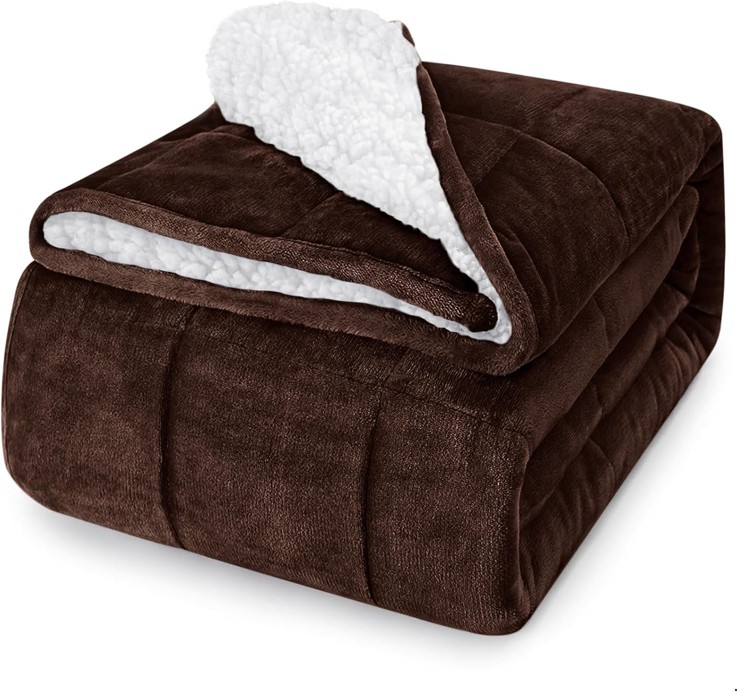 CYMULA Weighted Lap Blanket for Adults, Weighted Lap Pad Blanket for All Seasons (29" x 24" 7lbs, Purple) Travel Office Nap, Small Weighted Blanket for Sleeping