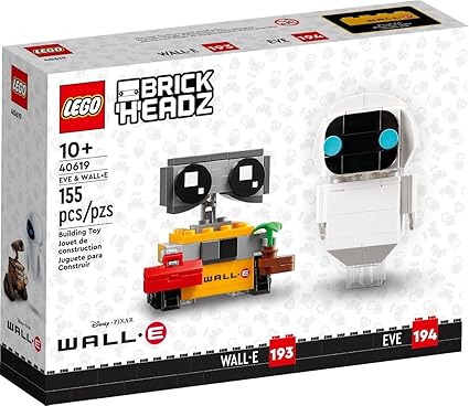 LEGO Brickheadz Disney Eve #194 and Wall-E #193 Set 40619 LEGO