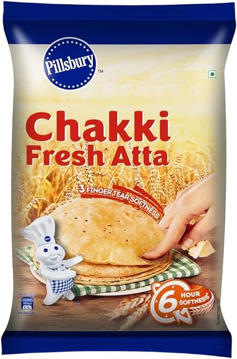Pillsbury Whole Wheat Flour (Chakki Atta), 5 kg Pilsbury