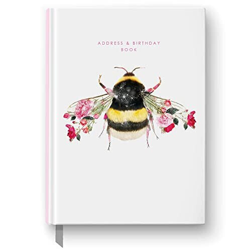 Lola Design Bee Address Book Birthday Book Planners Organisers Cute Stationery Notebook A5 Lola Design ltd