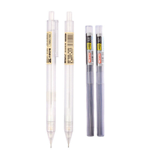 Mechanical Pencils With Refills Set 0.5/0.7mm 2H/2B/HB Transparent Drafting Writting Mechanical Pencil School Office Stationery Wejoy