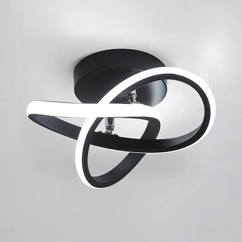 Modern Led Ceiling Light Black Nordic Style Chandelier Creative Design Ceiling Lamp for Bedroom, Kitchen, Corridor, Restaurant, Balcony, Cold White NORSONS