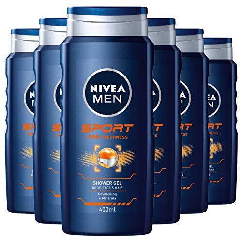 NIVEA Sport Shower Gel, 400 ml - Set of 6 NORSONS